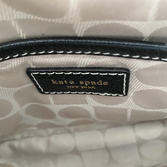 Kate Spade  Iconic Turnlock Gold Chain Handle Mini Bag Handbag  Black Leather - Picture 10 of 16